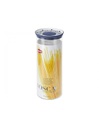 Barattolo tondo tosca bianco/blu 2,2lt - Stefanplast