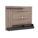 (2c) Parete porta tv noce particolari antracite 157x21xh.120 cm(LAWRANCE)