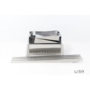 Barbecue Etna mini Acciaio giardino terrazzo cm 102 x 55 x 85 h
