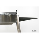 Barbecue Etna mini Acciaio giardino terrazzo cm 102 x 55 x 85 h