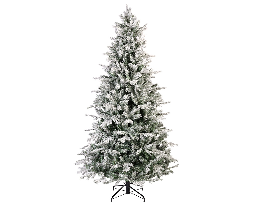 Albero di Natale glassato in Abete del Vermont H 180 Ø 109 cm