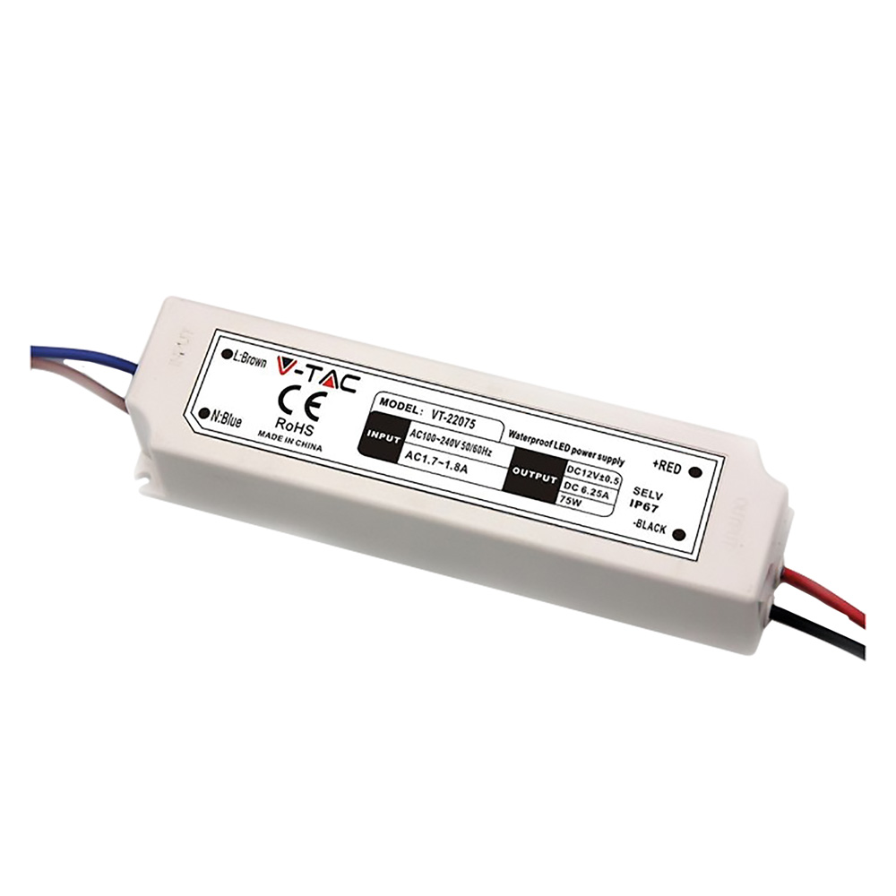 Alimentatore Per Strip Led 60W - In 100-240V Out 12V 5A (Ip67)