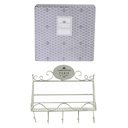 Appendino metallo paris 5 posti con mensola cm 38