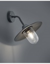 Applique 1xE27 Brenta Antracite Diffusore Vetro IP44 Trio Lighting