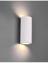 Applique 2xGU10 Cilindro Gesso Biemissione Zazou Bianco Trio Lighting