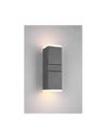 Applique Doppio Led Orientabile Avon Alluminio Antracite IP54 Trio Lighting