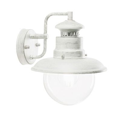 Applique In Basso E27  linea calipso  biancoargento