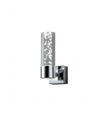 Applique Led Bolsa Cromo Paralume Cilindro Effetto Bolle IP44 Trio Lighting