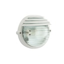 Applique Picc. E27  linea palpebra tonda  bianco