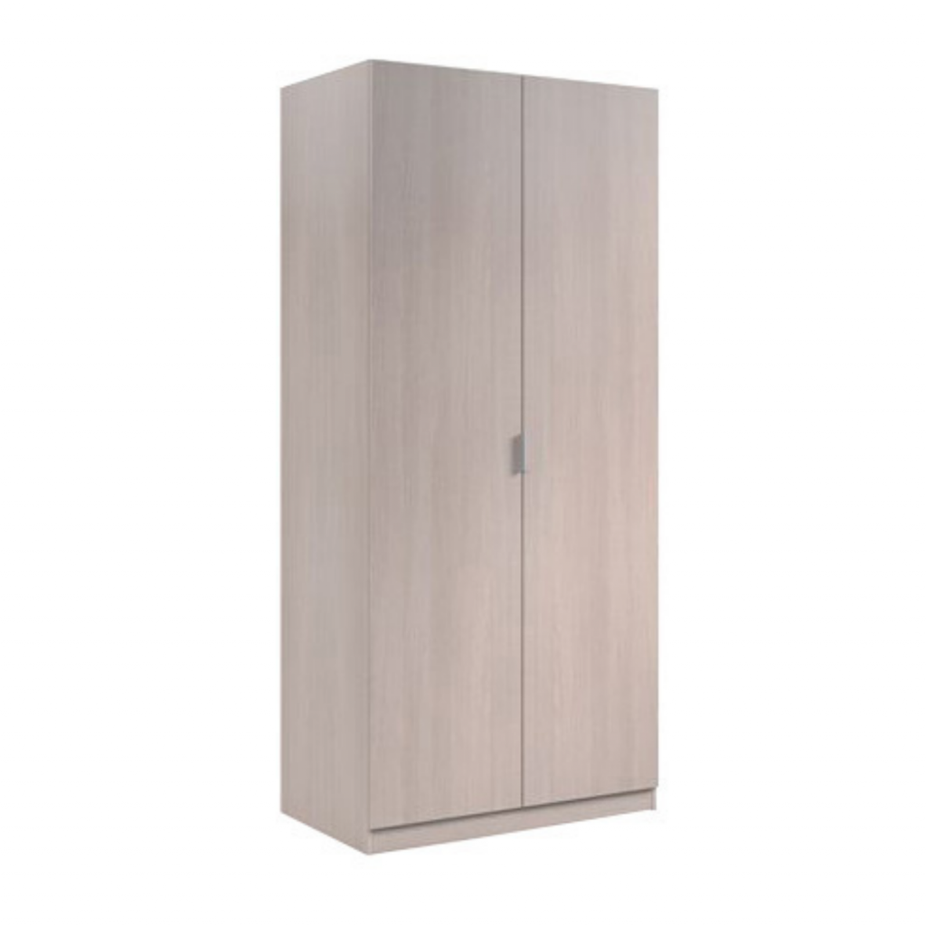 Armadio 2 Ante Cm. 81 x 52 x 180h Rovere Chiaro