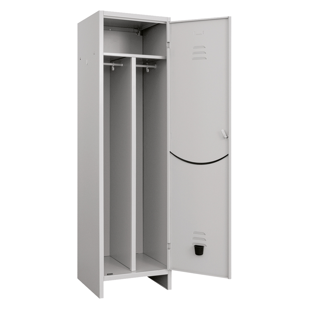 Armadio Sporco Pulito Smontato Prometal - Vern Grigio Posti 1 H.Mm 1795 Mm 500X500