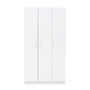Armadio multiuso 3 ante bianco 90x45x170 cm
