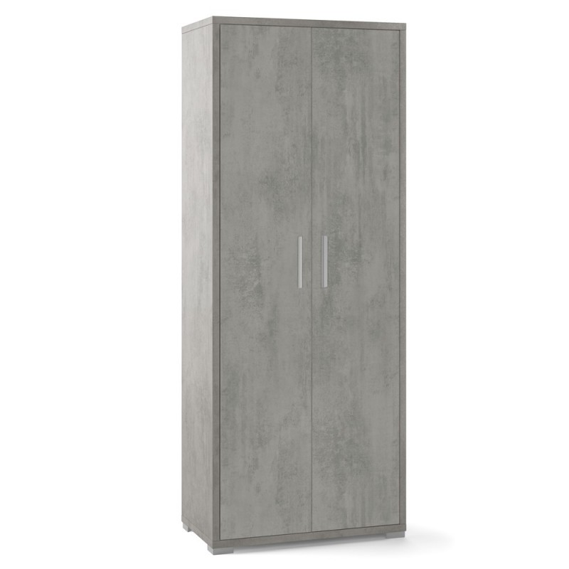 Armadio multiuso due ante Beton Cemento 71x41x h182 cm