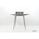 Barbecue Etna mini Acciaio giardino terrazzo cm 102 x 55 x 85 h