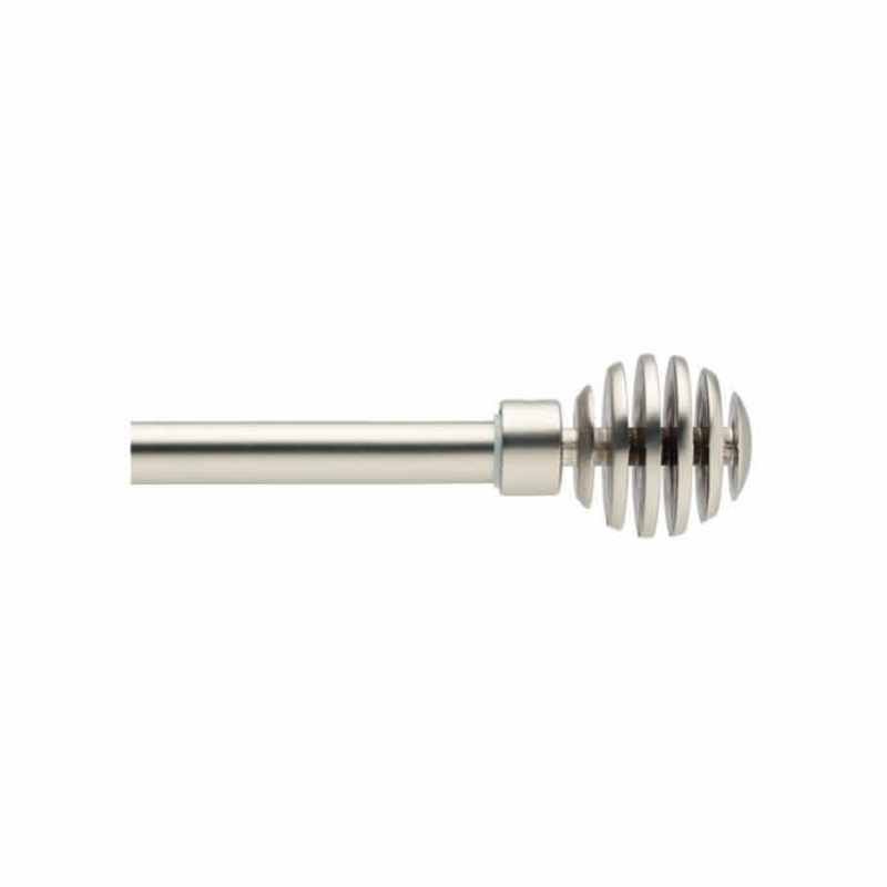 Bastone per tenda cm 160 -300 inox con sfera
