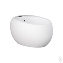 Bidet sospeso Cloud con fissaggio nascosto e rubinetto bianco opaco
