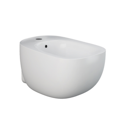 Bidet sospeso Illusion con fissaggio nascosto e rubinetto integrato
