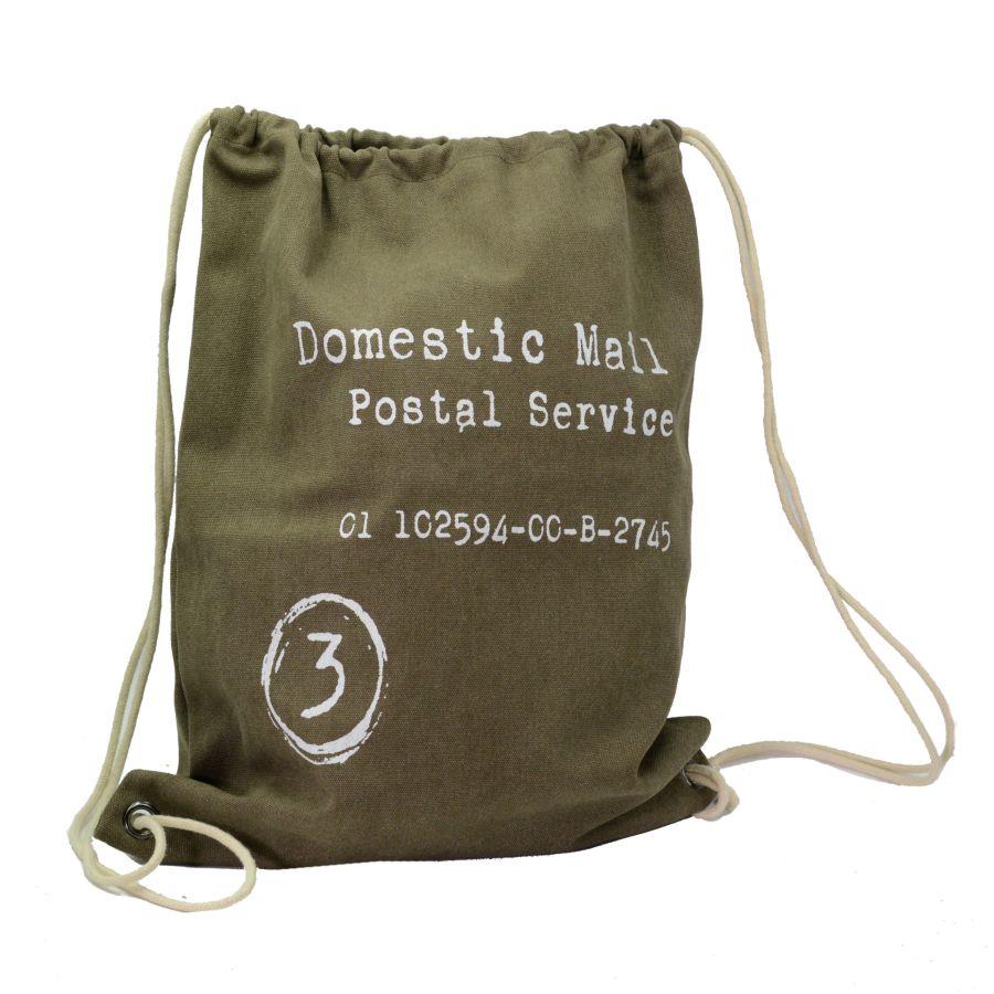 Borsa sacco tessuto marrone cm 43xh54x6