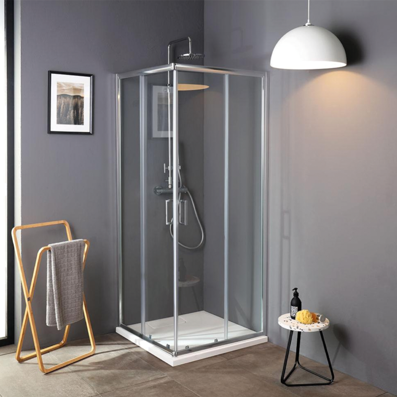 Box doccia in vetro Luna 80x80xH185 cm  