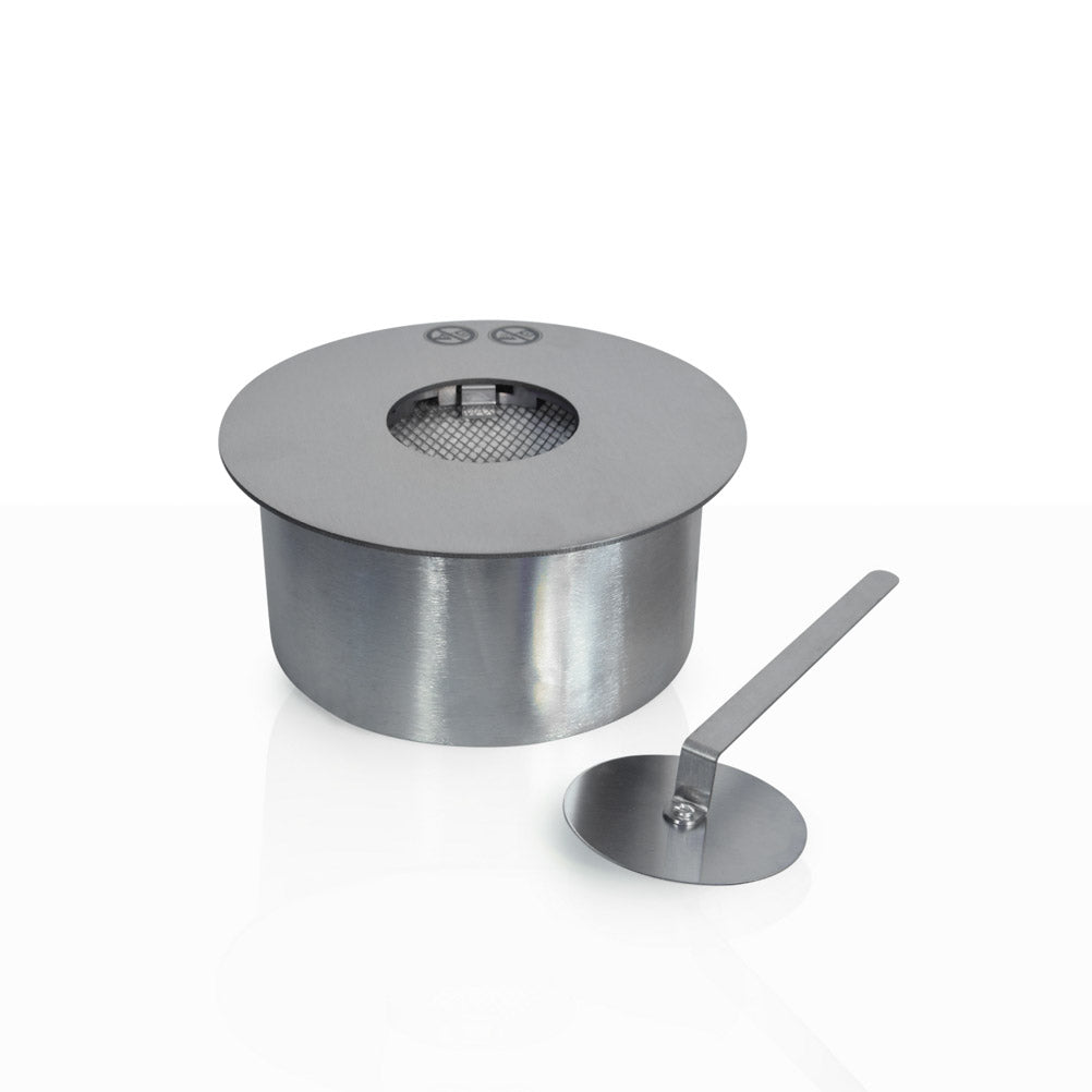 Bruciatore tondo per camino a bioetanolo inox 2,5 lt d.25 cm