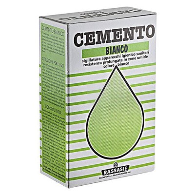 Busta da 4 con 5 Kg di pregiato Cemento Bianco in Polvere