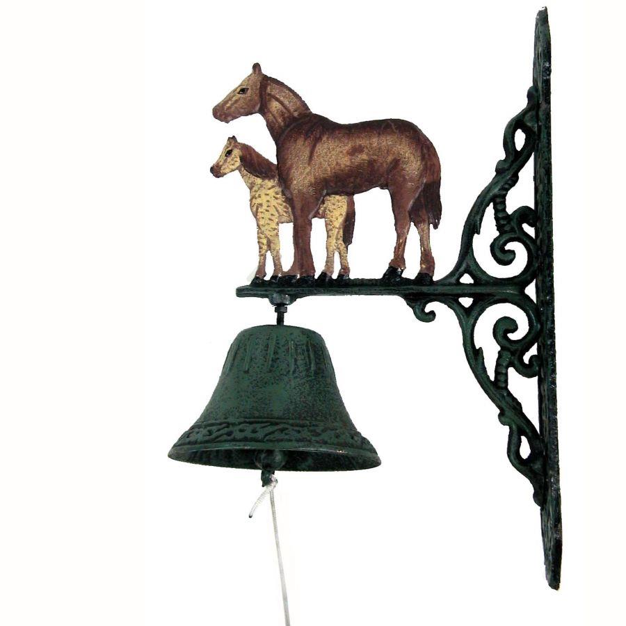 Campana ghisa 2 cavalli cm20h36