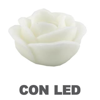 Candela led rosa bianco fontana cmø32h20