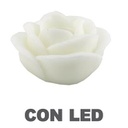 Candela led rosa bianco fontana cmø32h20
