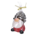 Candela paraffina pigna gnomo bianco cmh12,5