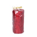 Candela paraffina rosso cm ø7,5h15