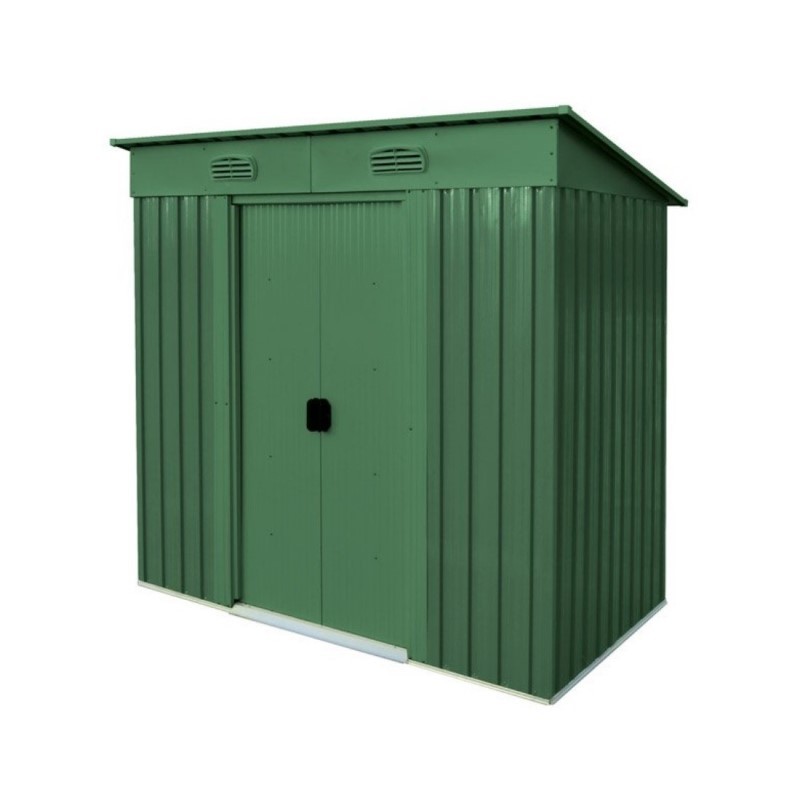 Casetta box da giardino in metallo MAISONETTE verde 121x194x h181 cm