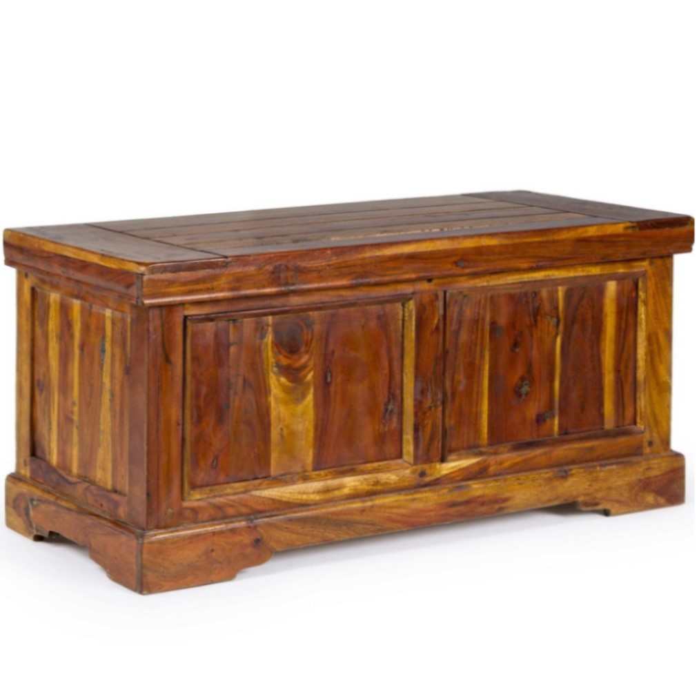 Cassapanca apribile da interno Legno D'Acacia cm 100
