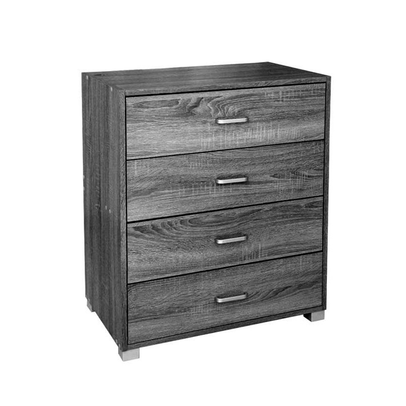 Cassettiera grigia con 4 cassetti 68x40xh.83 cm