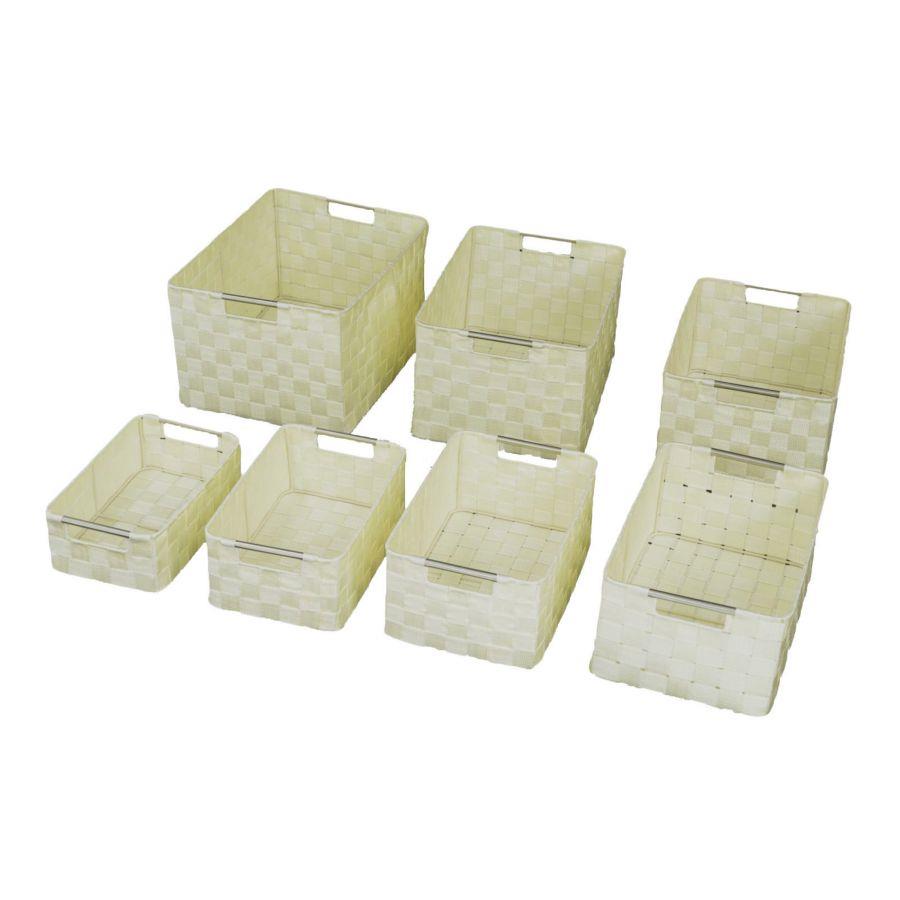Cassetto poliestere crema 1-7 cm 38x28h21