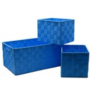 Cassetto poliestere turchese 1-3 rettangolare cm34x22h16