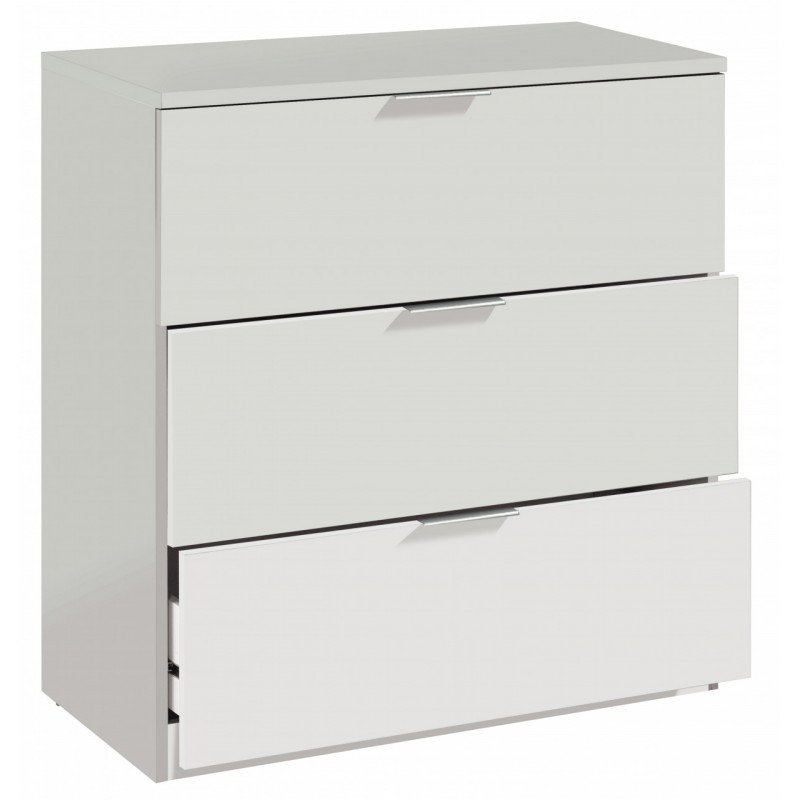 Cassettone camera cassettiera bianco cm 77x38x80h