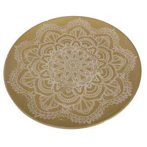 Centrotavola legno oro tondo cm ø49h3