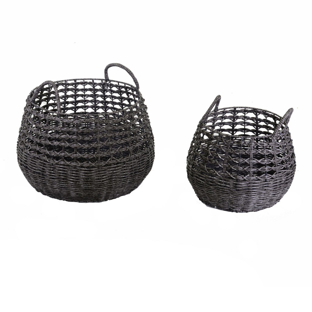 Cesta metallo 1-2 grigio tondo cmø44h36