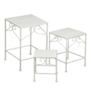 Colonnina metallo milena 1-3 quadra bassa bianco cm 30x30h43
