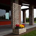 Composizione Orchidea grigliato più fioriera 120x40xh180 cm