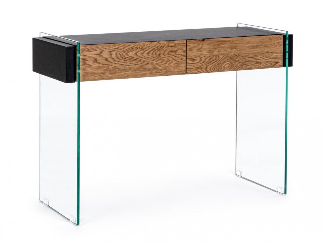 Consolle 2C Line Wood Nero110X40  