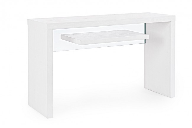 Consolle 2P Line Wood Bianco 120X40  