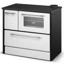 Cucina a Legna Stufa 9 Kw Bianca L87xP51xH79 Ecodesign