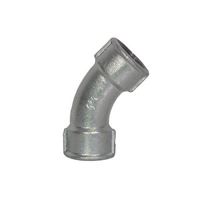Curva lunga zincata 45° 4&quot;
