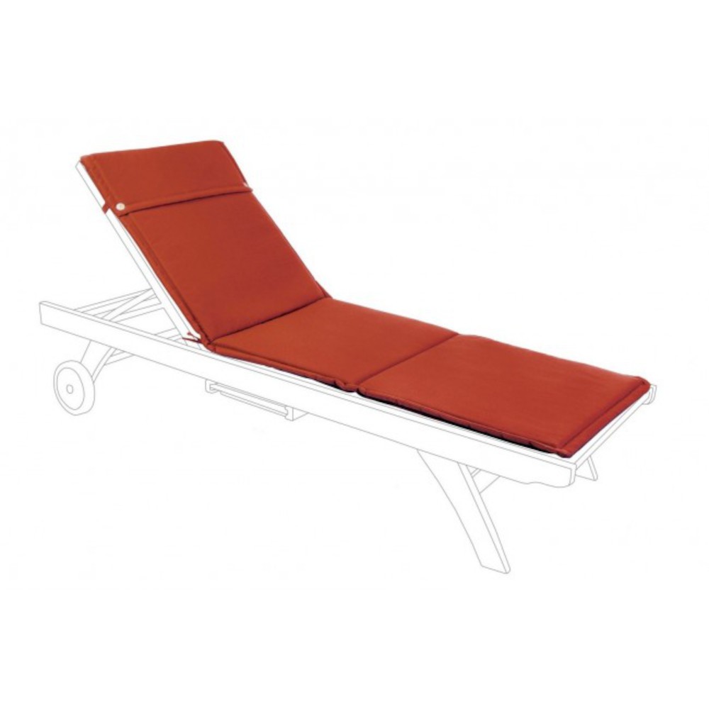 Cuscino POLY da esterno per lettino rosso arancio