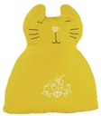 Cuscino gatto giallo st-0529 cm. 40 x 35 x 9