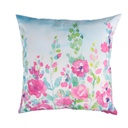Cuscino tessuto fiori quadro cm 43x43h12