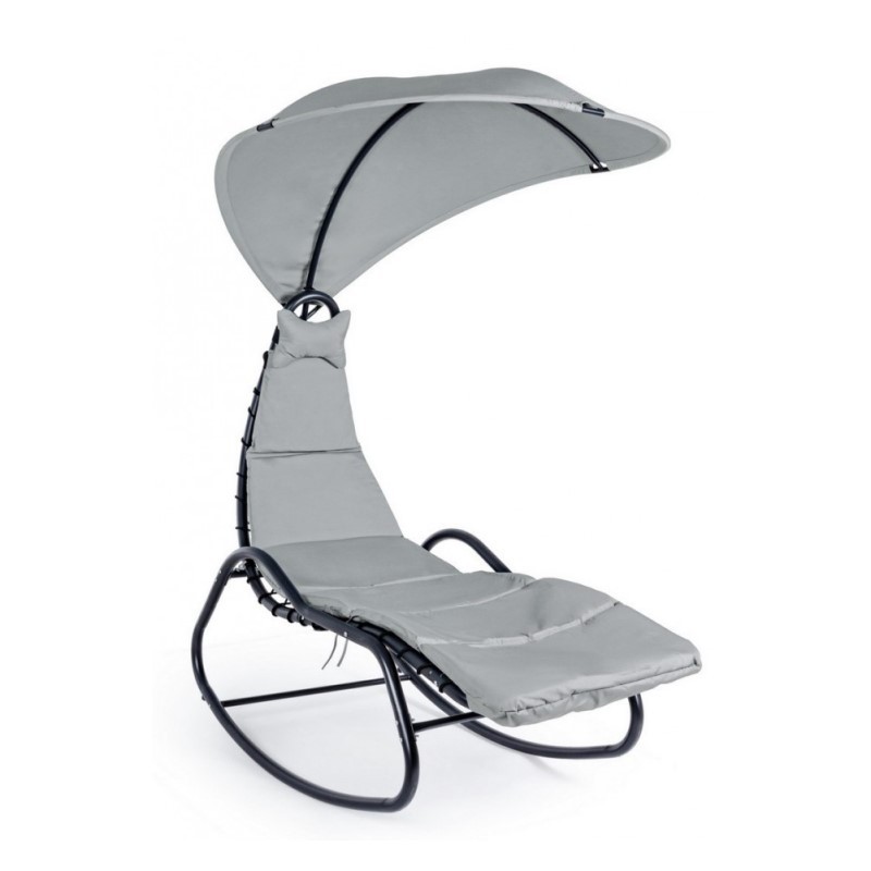 Dondolo Chaise Longue da esterno Baffin Antracite