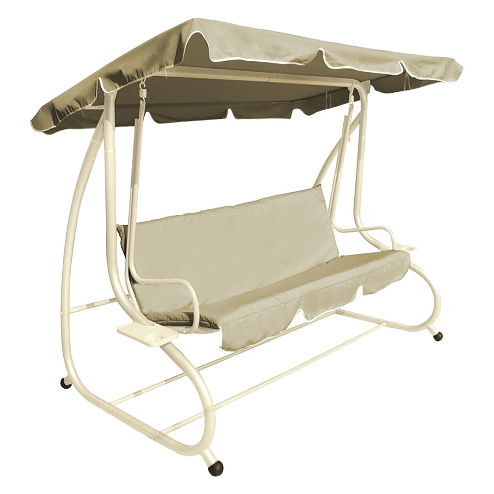 Dondolo Reclinabile Cm. 230 X 120 X H.165 - Ecru