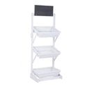 Espositore Darik 3 cesti SVAS Bianco 60x45x200h cm